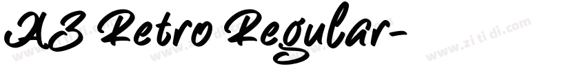 AZ Retro Regular字体转换